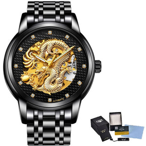 Dragon Skeleton Automatic Mechanical Watch For Men - 3 Colours - ManKave Gifts & Accessories