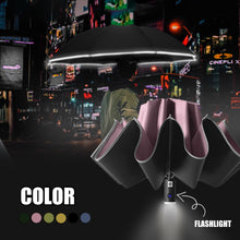 Load image into Gallery viewer, Mens Automatic Umbrella with Torch & Reflectors - ManKave Gifts & Accessories