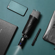 Load image into Gallery viewer, Mens Automatic Umbrella with Torch & Reflectors - ManKave Gifts & Accessories