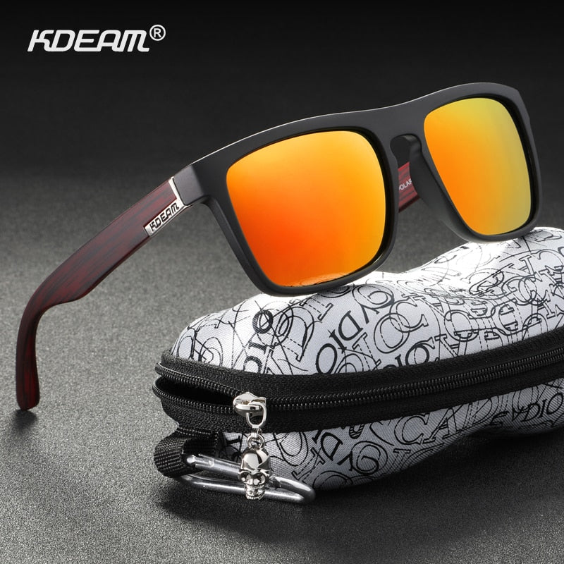 KDEAM 2023 Style Polarised Sunglasses For Men + Hard Case