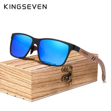 Load image into Gallery viewer, Men's Wood Sunglasses Polarized - UV400 Protection - Man-Kave