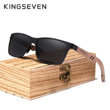 Load image into Gallery viewer, Men's Wood Sunglasses Polarized - UV400 Protection - Man-Kave