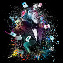 Load image into Gallery viewer, Smoking and Playing Card Monkey Wall Art - Man-Kave