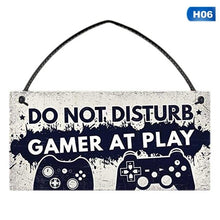 Load image into Gallery viewer, Gaming Sign - Don&#39;t Disturb Door Hanger Sign - Man-Kave

