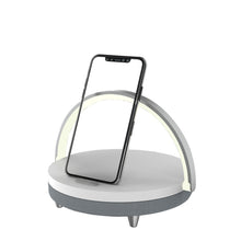 Load image into Gallery viewer, LED BEDSIDE LAMP - Bluetooth Speaker + Wireless Charger - - Man-Kave