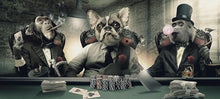 Load image into Gallery viewer, Large Canvas Poster - Animal Poker - Man-Kave