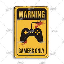 Load image into Gallery viewer, Game Room Decor - Metal Plaques -Super Mario &amp; Gaming Signs - Man-Kave
