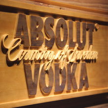 Load image into Gallery viewer, Absolut Vodka 3D Wooden Sign - Man-Kave