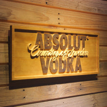 Load image into Gallery viewer, Absolut Vodka 3D Wooden Sign - Man-Kave