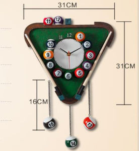 Snooker / Pool Timepiece Wall Clock - ManKave Gifts & Accessories