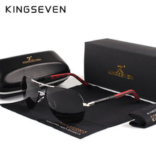 Load image into Gallery viewer, KINGSEVEN Men's Vintage Aluminium Polarised Sunglasses - Man-Kave