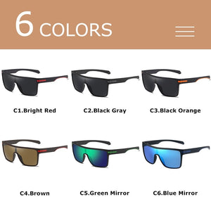 CRIXALIS - Mens Fashion Polarized Sunglasses | Square Oversized Anti Glare Driver Mirror Sun Glasses UV400