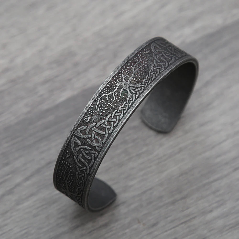 Retro Nordic Viking Rune Bracelet for Men - Man-Kave