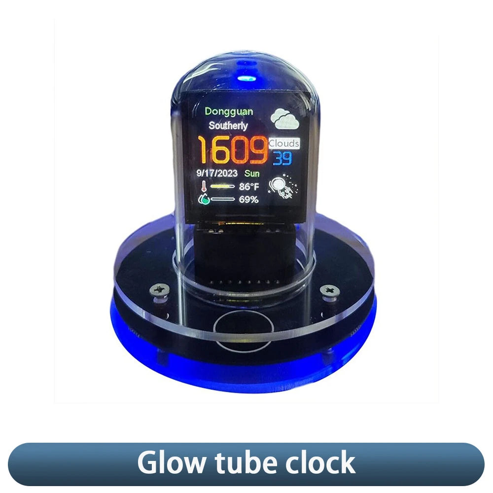 Smart clock display / Glow tube WIFI Bitcoin Price Tracker - Man-Kave