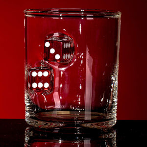 Casino Dice Whisky / Drinks Glass - Man-Kave