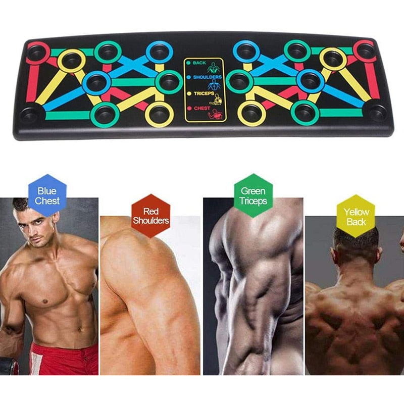 14 in 1 Push Up Rack Board - Comprehensive Fitness Home Equipment - ManKave Gifts & Accessories