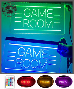 GAME ROOM LED Neon Light Sign - Man-Kave