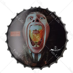 Beer Bottle Cap Decoration Signs - Man-Kave