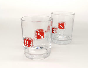 Casino Dice Whisky / Drinks Glass - Man-Kave