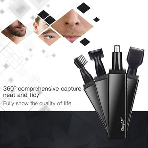4 In 1 Electric Nose Trimmer - USB Rechargeable Shaver - ManKave Gifts & Accessories