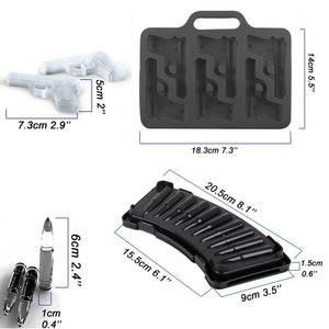 Ice Cube Maker - Bullet Shape Ice Cube Tray - ManKave Gifts & Accessories
