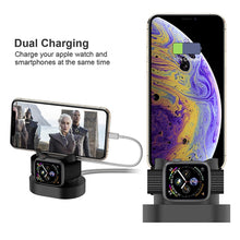 Load image into Gallery viewer, 2 In 1 Charging Dock Station - For Iphones / Airpods / Apple Watch - Man-Kave
