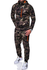 New Camouflage Printed Men's Set - Joggers & Jacket - Man-Kave