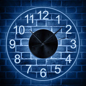 LED Illuminated Wall Clock - Decorative Acrylic Round Wall Hanging Clock for your Home - ManKave Gifts & Accessories