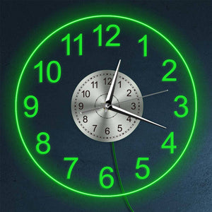 LED Illuminated Wall Clock - Decorative Acrylic Round Wall Hanging Clock for your Home - ManKave Gifts & Accessories