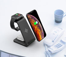 Load image into Gallery viewer, 3 in1 Wireless Charger For iPhone 11/Xs AirPods Apple Watch - ManKave Gifts &amp; Accessories
