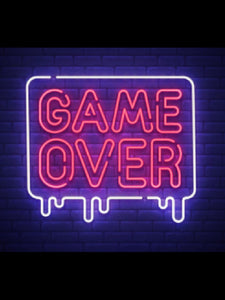 Game Over Neon Sign - ManKave Gifts & Accessories