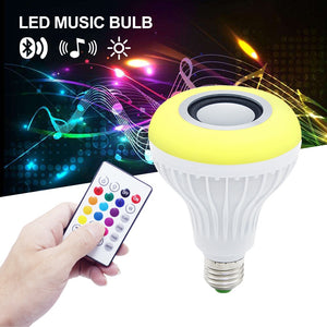Smart E27 LED Bulb - RGB Light - Wireless Bluetooth Audio Speaker - ManKave Gifts & Accessories