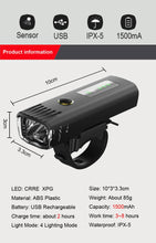Load image into Gallery viewer, Smart Bicycle Front &amp; Rear Light Set - USB Rechargeable - ManKave Gifts &amp; Accessories
