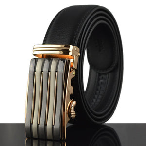 Stylish Leather Belt For Men - Automatic Ratchet Buckle - Man-Kave