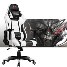 Load image into Gallery viewer, Gaming Chair - White with ultra soft leather - ManKave Gifts &amp; Accessories
