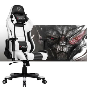 Gaming Chair - White with ultra soft leather - ManKave Gifts & Accessories