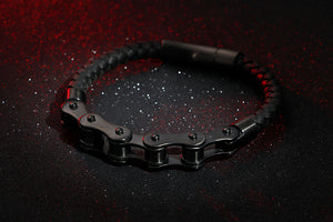 Brand New Frosted Stainless Steel Bike Chain Bracelet For Men - ManKave Gifts & Accessories