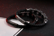 Load image into Gallery viewer, Brand New Frosted Stainless Steel Bike Chain Bracelet For Men - ManKave Gifts &amp; Accessories
