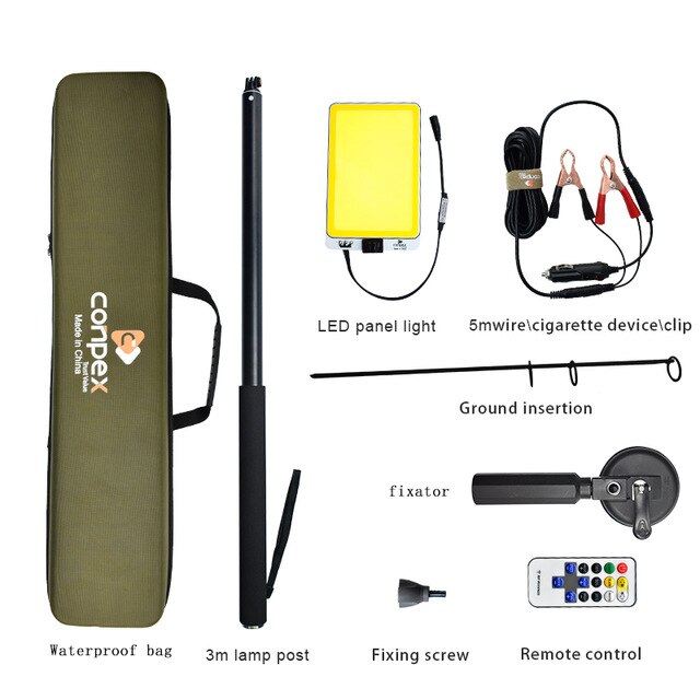 3M Portable Telescopic LED Flood Light - Fishing / Searchlight / Camping - with Remote Control - ManKave Gifts & Accessories