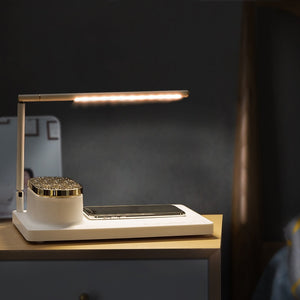 Smart Bedside Music Lamp & Wireless Charger - Man-Kave