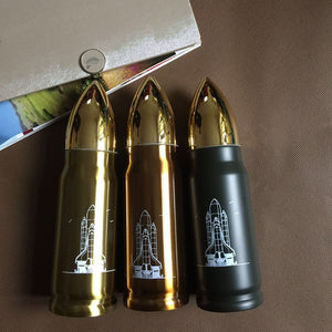 350-500ML Bullet / Shell Thermos Flask - Man-Kave
