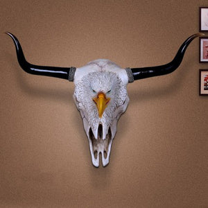 Vintage Cow Head Skull - Wall Mount Ornament - ManKave Gifts & Accessories