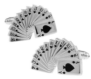Men's Cuff Links - Poker & Casino theme. - ManKave Gifts & Accessories