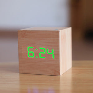 Digital Wooden LED Alarm Clock - ManKave Gifts & Accessories