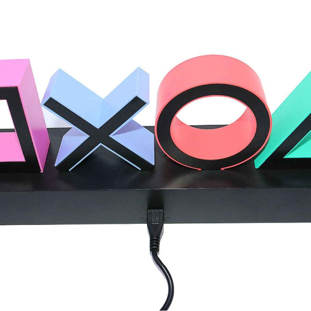 PS Game Icon Light Acrylic Decorative Lamp - Playstation Lamp - ManKave Gifts & Accessories