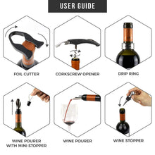 Load image into Gallery viewer, Deluxe Wine Opener Accessories Gift  Set - ManKave Gifts &amp; Accessories
