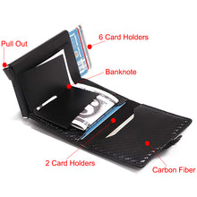 Load image into Gallery viewer, RFID Metal Card Holder Wallet - Carbon Fibre Wallet - ManKave Gifts &amp; Accessories
