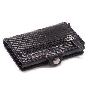 RFID Metal Card Holder Wallet - Carbon Fibre Wallet - ManKave Gifts & Accessories