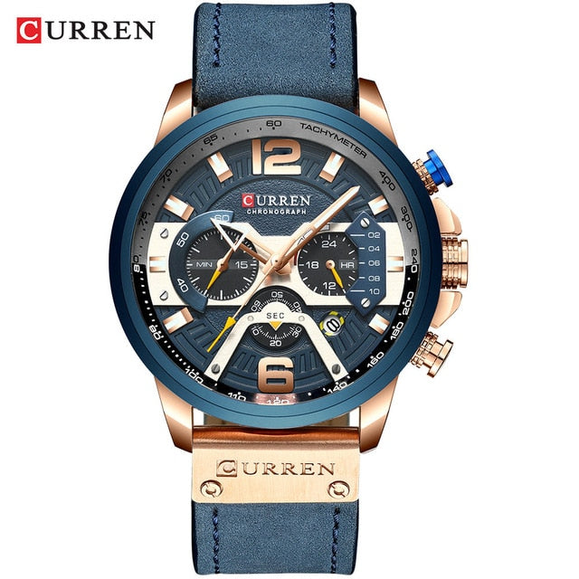 Mens Casual Sport Watch - Blue - ManKave Gifts & Accessories