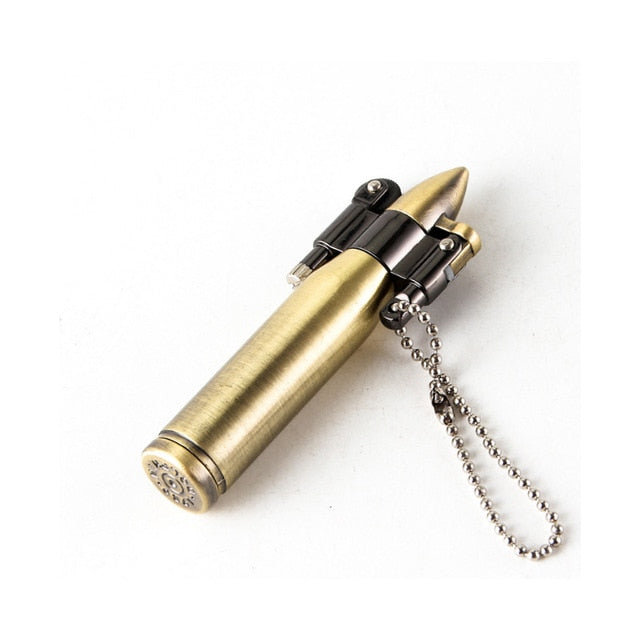 Bullet Lighter - Keychain pendant Cigarette Lighter - ManKave Gifts & Accessories